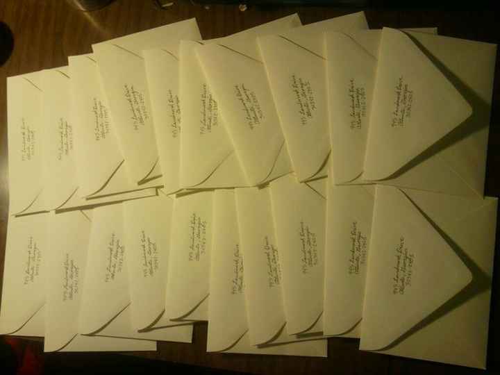 Addressing Invitations... do I need to re-do these??? HELP
