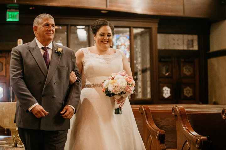 Dad walking me down the aisle