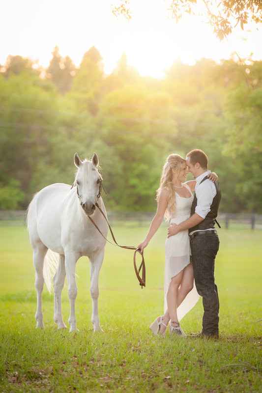 I'm thinking of a white horse for our trash the dress session