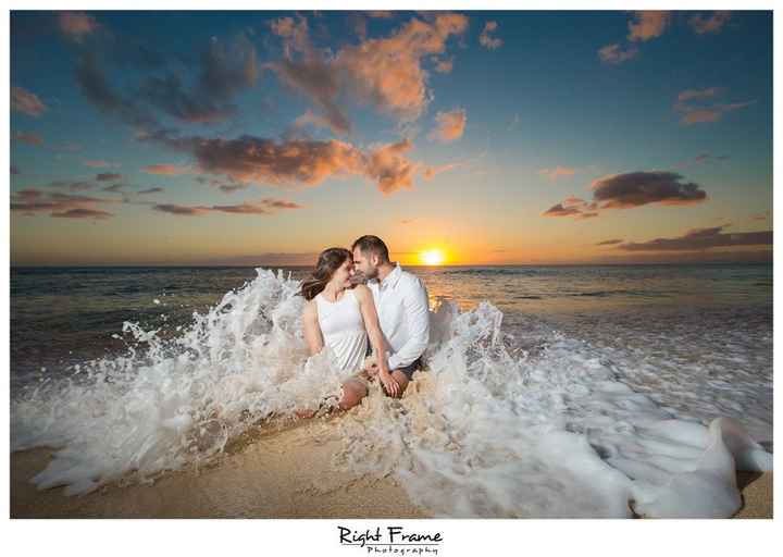 And the beach for trash the dress. FH thinks we should use it for our engagement photos