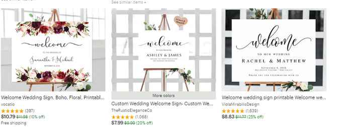 wedding boards
