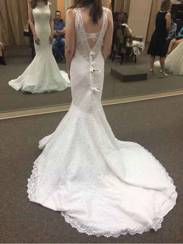 Dress help, too much for outdoor ceremony?