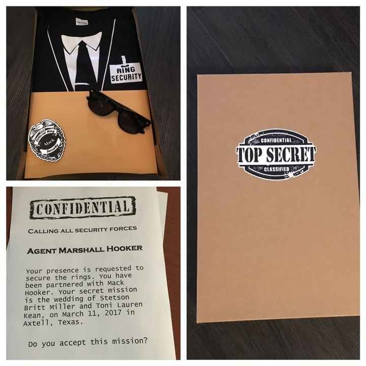 Just finished DIY flower girl & ring security proposal boxes!