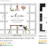 wedding boards