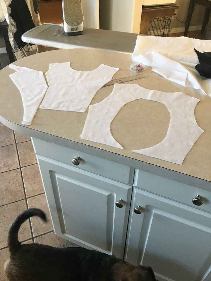 Getting started! Back pieces.