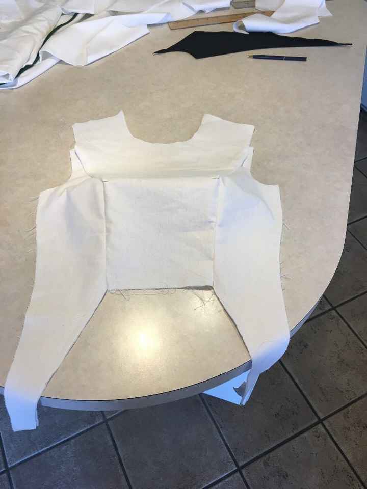 Start on the front of the bodice!