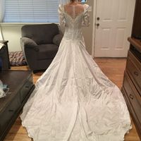 Back of my mom's dress. I'm hoping to use the buttons in some way on mine.