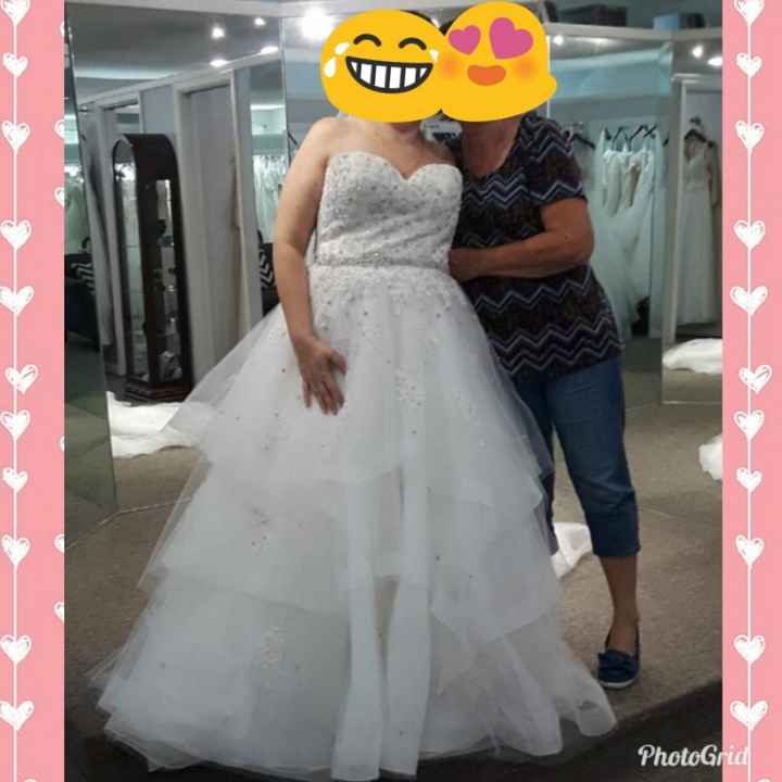 Did you cry when you got your dress? - 1