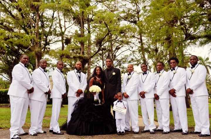 SHE WORE BLACK!!!!! Back and MARRIED