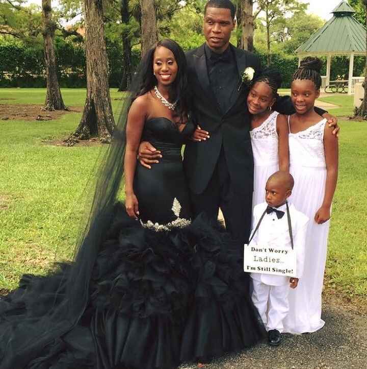 SHE WORE BLACK!!!!! Back and MARRIED