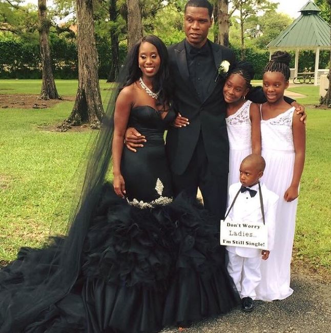 SHE WORE BLACK!!!!! Back and MARRIED