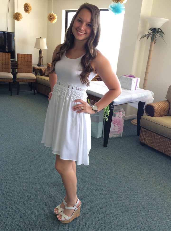 What are you wearing or did you wear to your Bridal Shower?