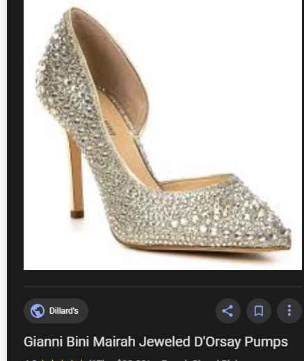 silver shoe