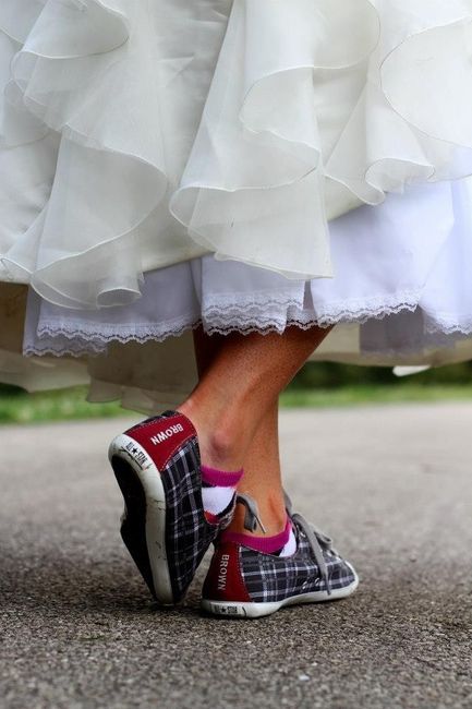 Sneakers Instead of High Heels