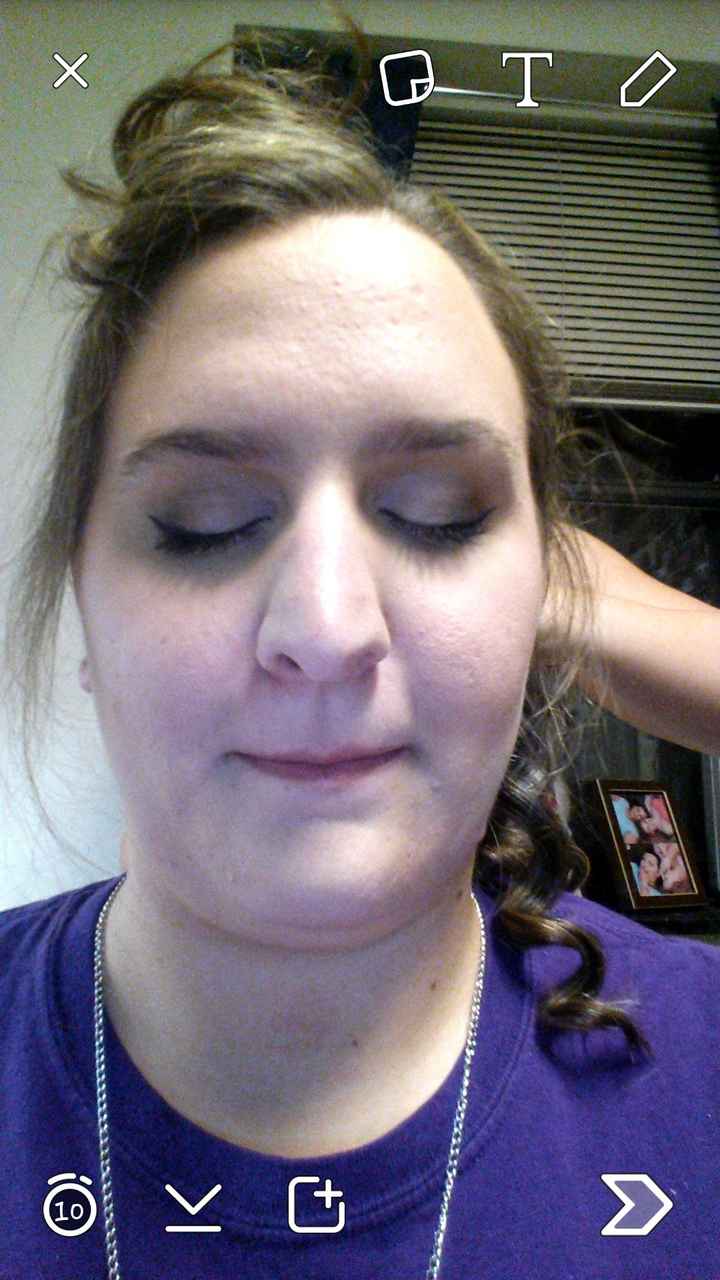 New makeup and hair trial this time!!