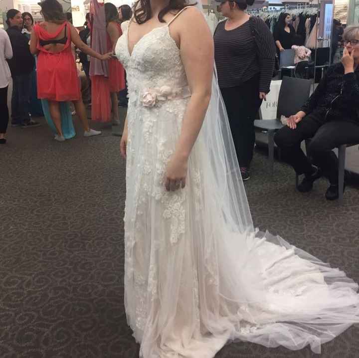 Let's show off our dresses.