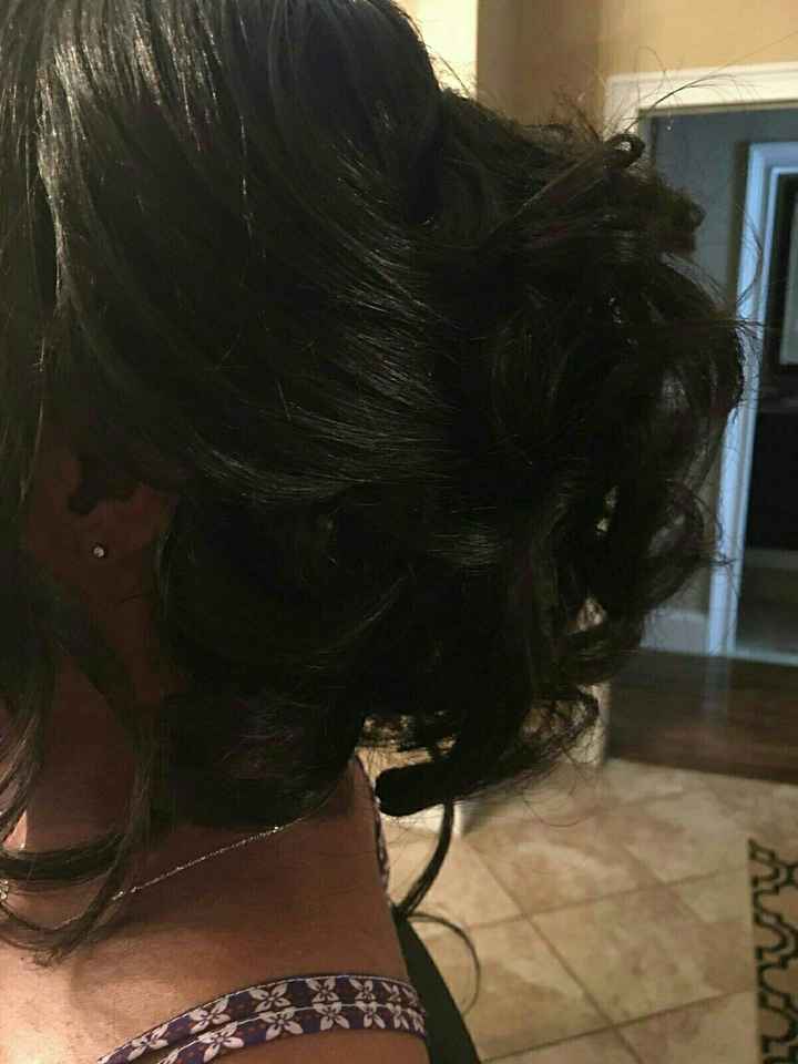 Hair and makeup trial results - 1