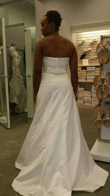 David's bridal dress. I rang the bell!!