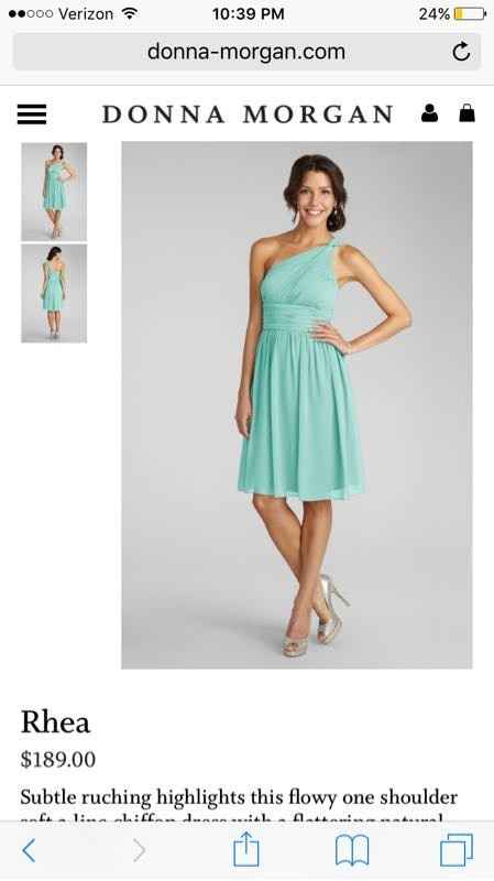Mint green bridesmaid dresses