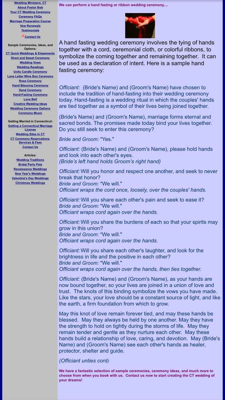 Anyone else doing a handfasting ceremony?