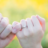 Engagement picture excitement