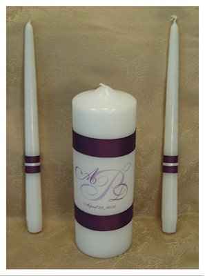 DIY Unity candle-started to add bling...not sure I liike it--PICS