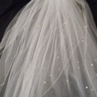 Veil/headpiece to wear with purple wedding dress?