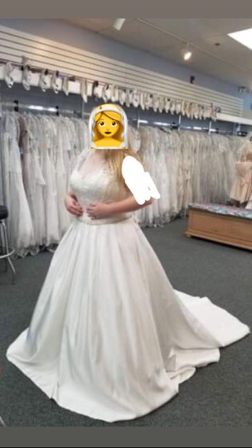 My wedding dress, i absolutely love it, adding sleeves!  Anyone else wearing a ball gown?? 3