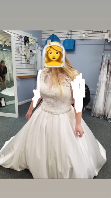 My wedding dress, i absolutely love it, adding sleeves!  Anyone else wearing a ball gown?? 2