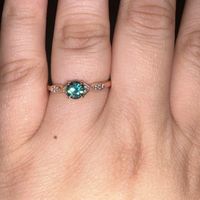 Engagement Rings with colored gemstones - 1