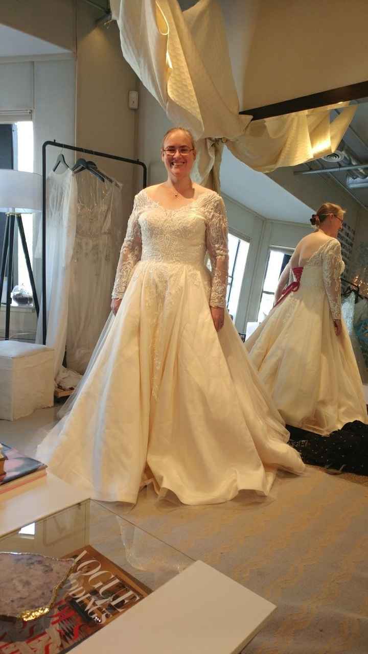 i picked up my wedding dress and love it! - 1