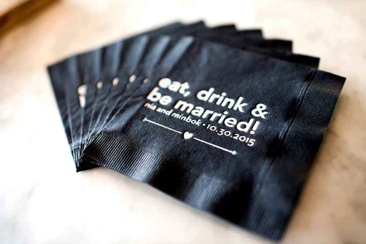 Personalized cocktail napkins - yay or nay?