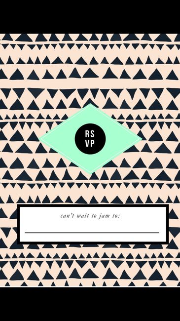 Guest rsvp card