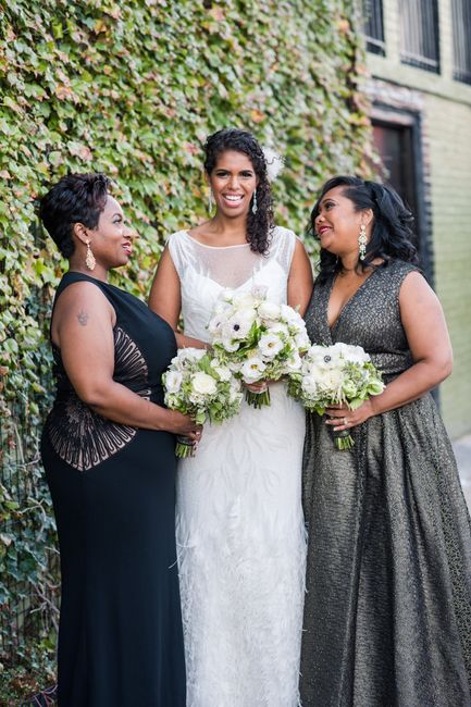 Mismatched bridesmaid attire