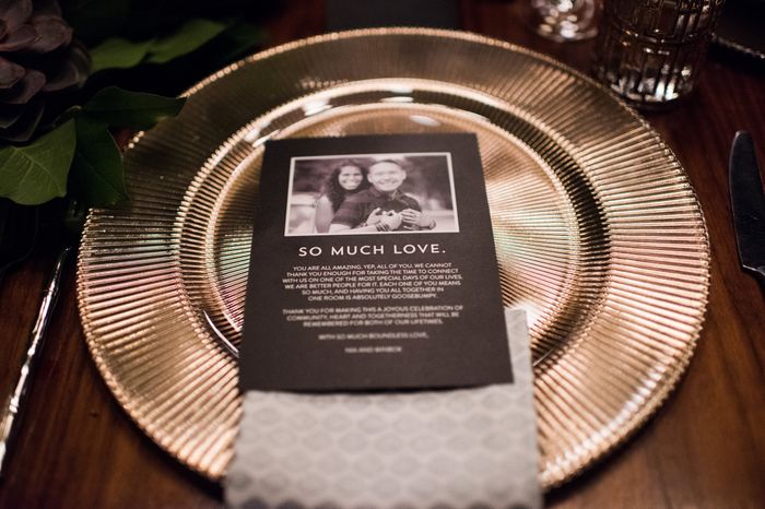 Menu cards or Thank You For Attending