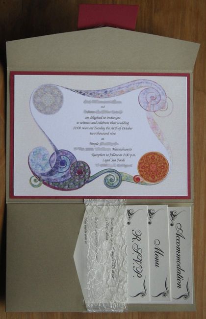 DIY pocket invitations...