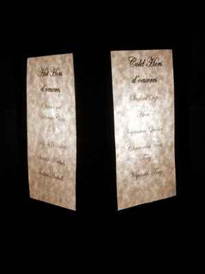 Menu Cards — Opinions please