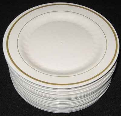 Did anyone use or is anyone planning to use plastic plates, instead of china/glass at their receptio