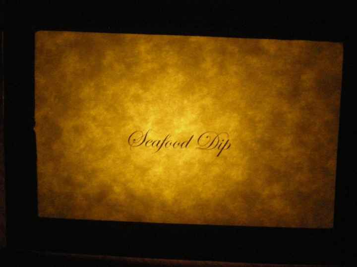 Am I supposed to have menu cards for a buffet??