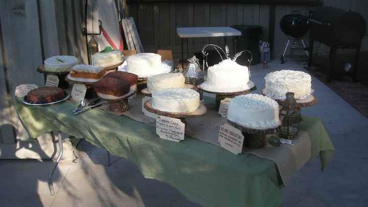 Alternatives to wedding cakes