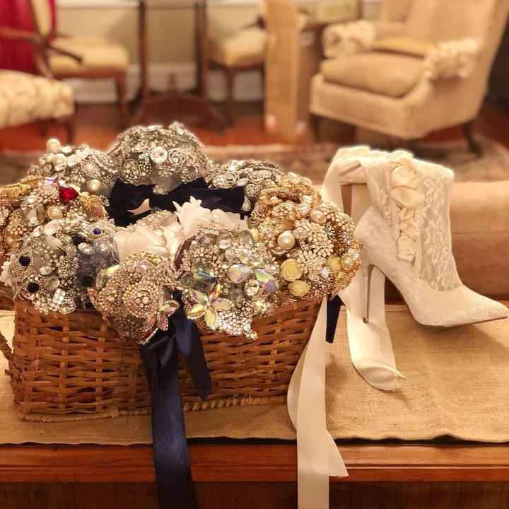 Carmen's brooch bouquets