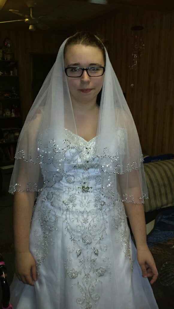 My dress and veil!!!!