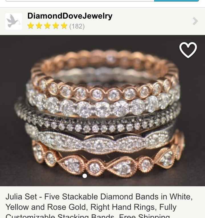 Mixed metals rings