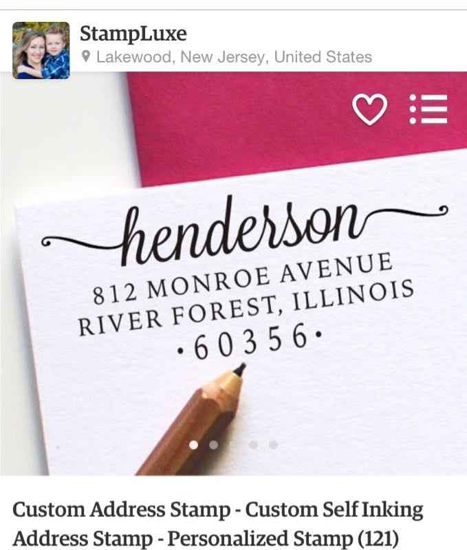 Custom return address stamp