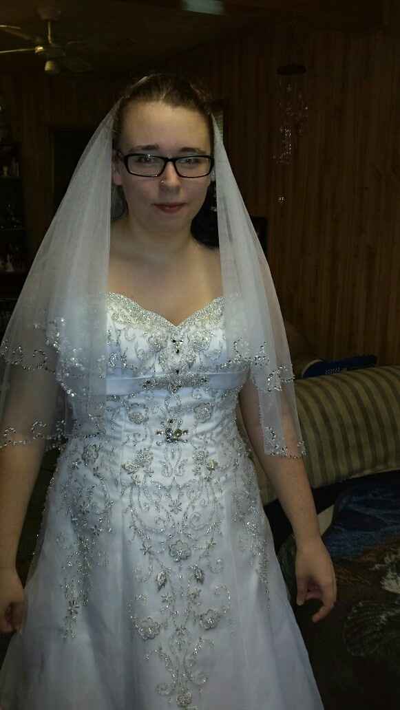 My dress and veil!!!!