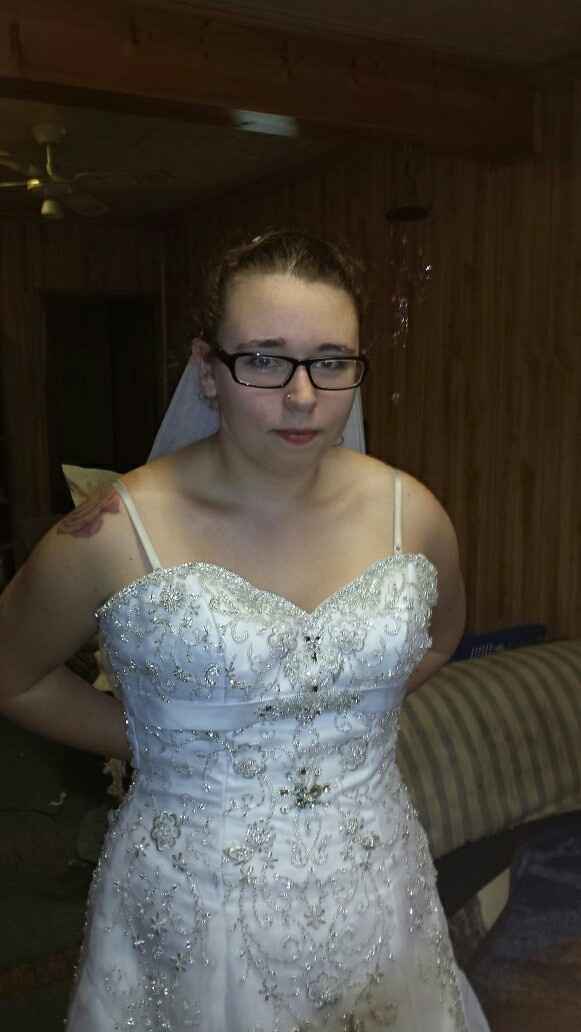 My dress and veil!!!!