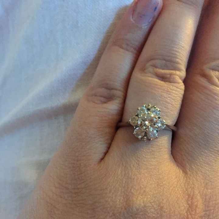 Tried to revive an old thread, but it wouldn't post...so Show me your nontraditional engagement ring