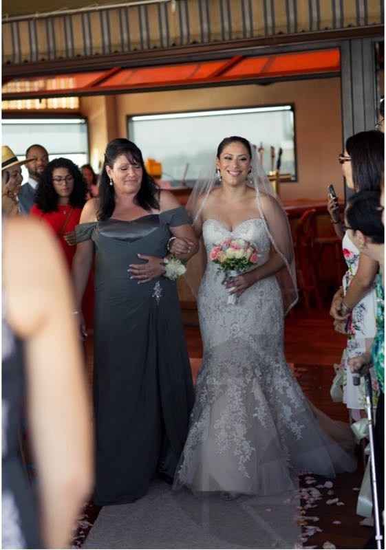 Mother walking daughter clearance down the aisle dress