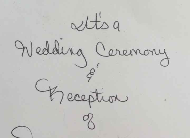 Can't stop SMH at this... (tacky wedding invite)