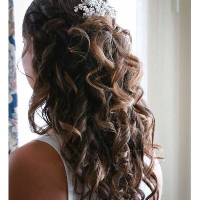curly girls - wedding day hair style?
